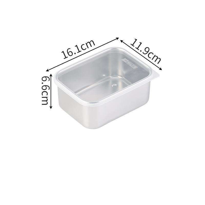 Ящик для хранения в холодильнике из нержавеющей стали, органайзер для свежести, пищевой контейнер с видимой крышкой, кухонные принадлежности для фруктов и овощей