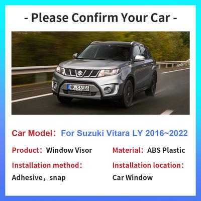 Автомобильные козырьки для окон Suzuki Vitara Escudo LY Hybrid S 2016~2024 Солнцезащитные козырьки для защиты от дождя Дефлекторы для дыма Внешние аксессуары