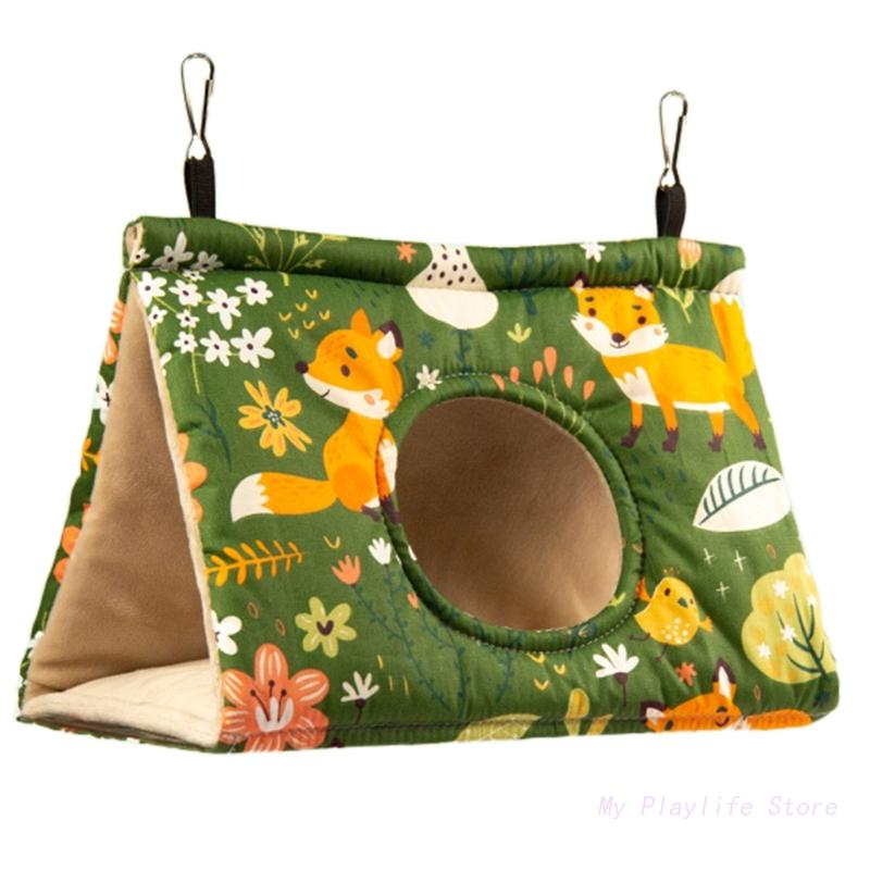 Зимний теплый птичий домик-гнездо, подвесной гамак для попугаев, бархатный сарай, клетка для зябликов, укрытие для птиц, спальная кровать, теплые качели