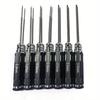 7-piece Set of 0.9-3.0mm Aircraft Model Screwdrivers, Model Screwdrivers, Titanium Plated High-speed Steel Aircraft Model Tools