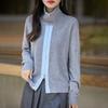 Женский кашемировый кардиган Qinghe Cashmere 50% Шерсть 50% Шелк Женский осенне-зимний кашемировый кардиган Мягкий и теплый