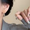 Минималистичные серьги-капли контрастных цветов для женщин, легкая роскошь, высококачественные ретро-серьги, уникальные серьги с задним подвесом, подчеркивающие темперамент, серьги