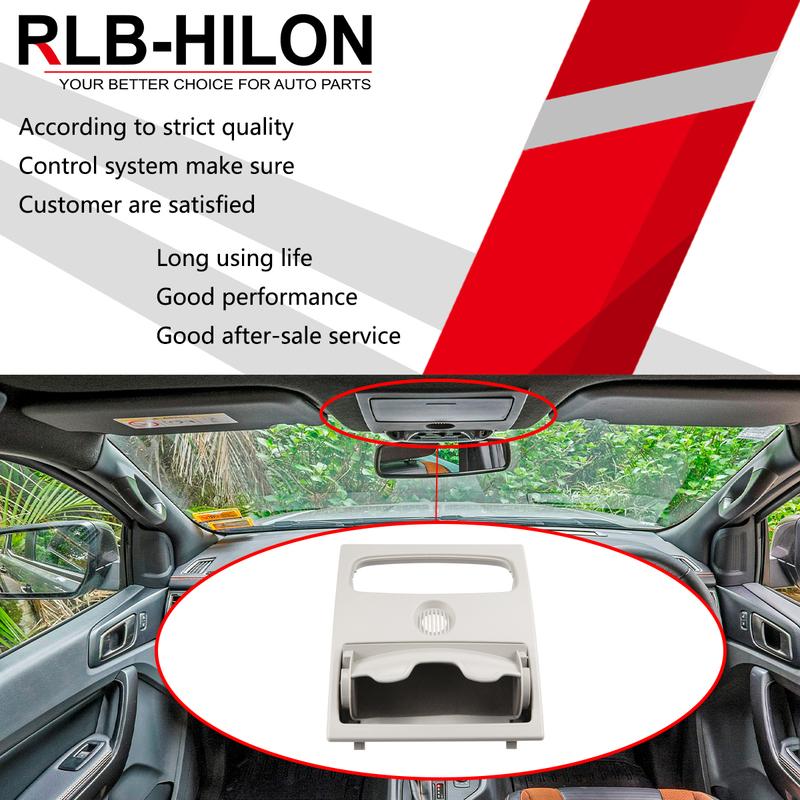Car Front Roof Reading Lights Cover Spectacle Case Trim For Ford Ranger Everest Mazda Bt50 2012-2019 CN15-A519A58-AA
