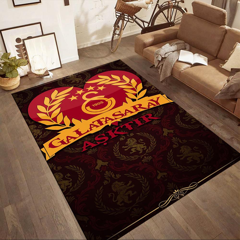 Galatasaray 95 Floor Mat Design for Foyer Game Room Balcony Hallway Anti-slip Rug Office home decor Perfect Gift for Women/Men