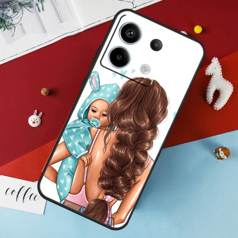 Fashion Super Mom Case For Xiaomi Redmi 12 13C 12C 10C 9C Redmi Note 13 9 10 11 12 Pro 9S 10S 11S 12S Cover