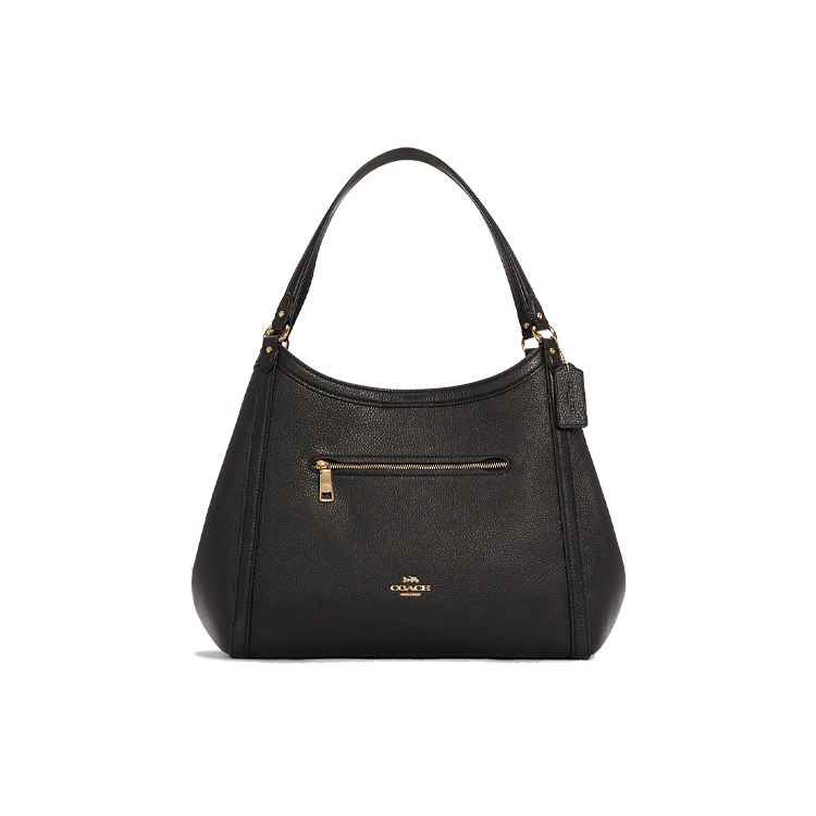 Coach Kristy 32 Large Capacity Pebble Leather Bucket Bag Women Bags Black C6231-IMBLK