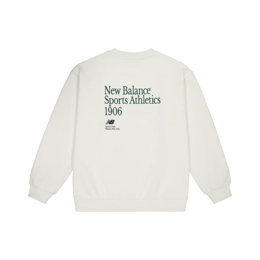 New Balance Толстовки Мужские Белые С Круглым Вырезом Умеренные Другие NCD42081-IV