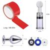 Adult SM34 Piece Red Set Couple Game SM Pornographic Role-playing Couple Sex Toy Set