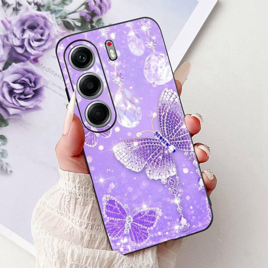 Чехол для Tecno Camon 40 CM5 с рисунком цветов и бабочек, мягкий силиконовый чехол для Tecno Camon 40 Pro 5G Camon40, чехлы для телефона