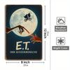 Vintage Alien Movie Metal Wall Art - 30.48cm X 20.32cm Retro Tin Sign for Home, Bar, Cafe Decor - Easy Hang, Poster, Iron Sign