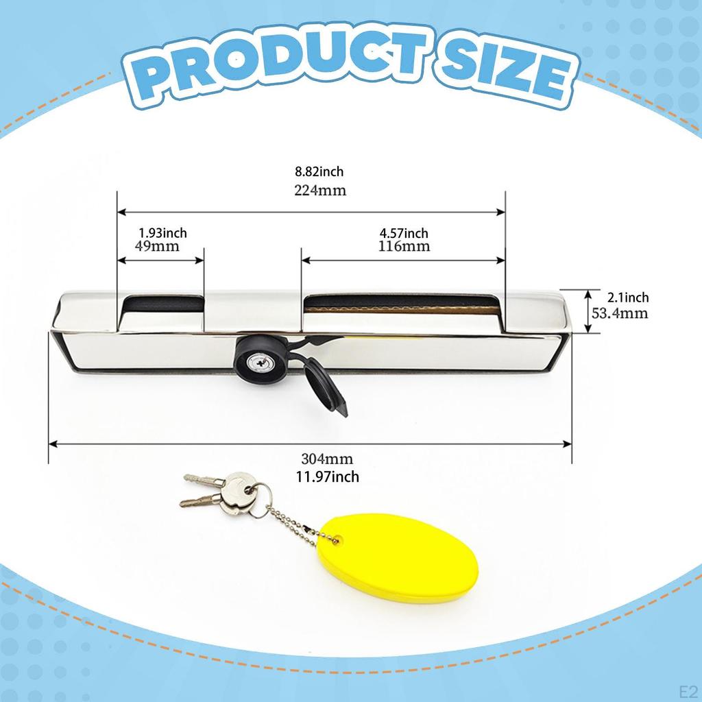 Outboard Motor Lock,Outboard Engine Lock,High Security,Sturdy,Portable Hardware Stainless Steel