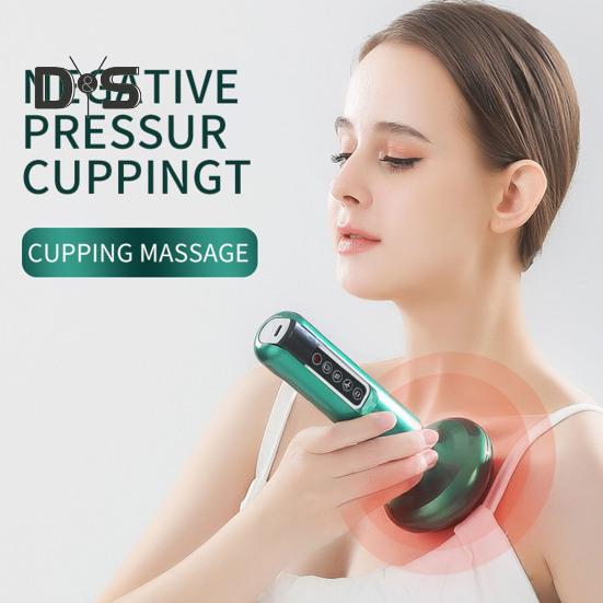 Массажер от целлюлита с 12 регулируемыми режимами всасывания, легкий портативный перезаряжаемый беспроводной прибор для глубокого массажа тканей