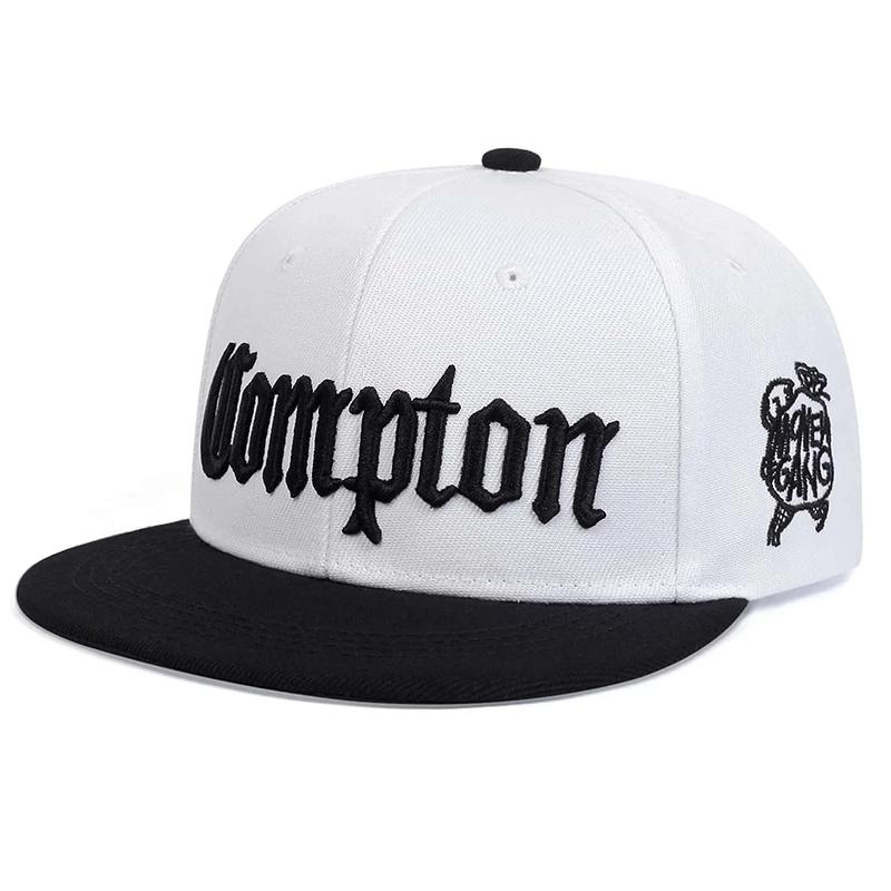 Мужская мода Вышитая кепка Compton Snapback Унисекс Солнцезащитная шляпа Женская регулируемая бейсболка в стиле хип-хоп Ковбойская шляпа