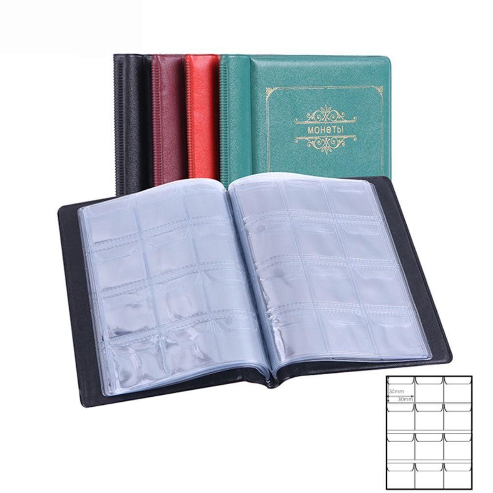 120 Pockets Money Book Commemorative Holders Coin Collection Book Coins Storage Album Coin Storage