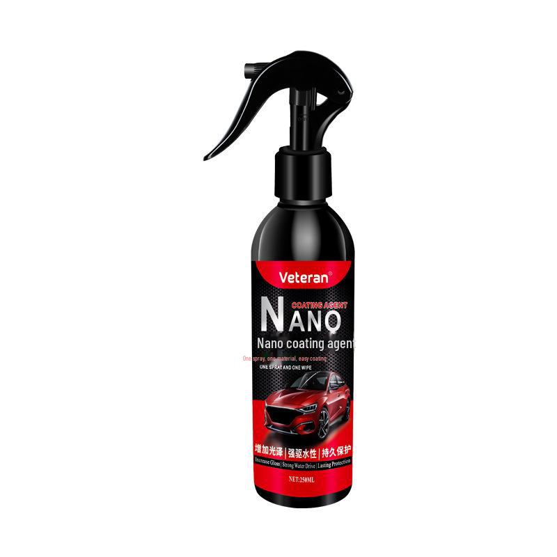 Nano Car Paint Brightener & Antifouling Coating Spray - Water-Repellent Glass Polish