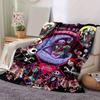 1pc. Cute Nightmare Before Christmas Jack & Sally Romantic Scene Blanket, Perfect for Home Decor, Gift Idea, Seasonal Use, Cozy Throw Blanke