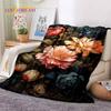Dream Sun Flowers Nordic Daisy Soft Blankets,Keep Warm Throw Blanket Comfortable Blanket for Picnic Beds Sofa Home Bedroom Gift