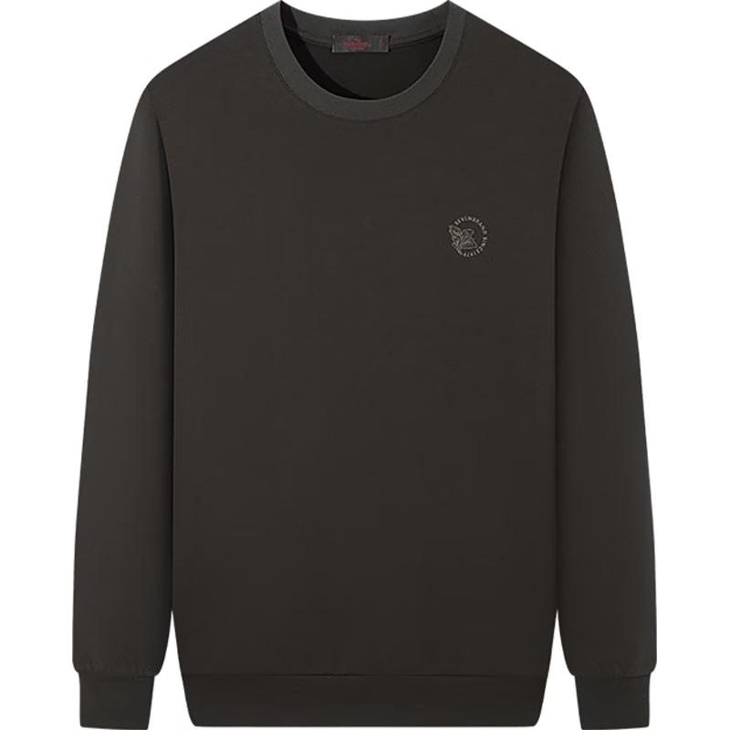 Qipai Men's Modal Blend Round Neck Sweatshirt