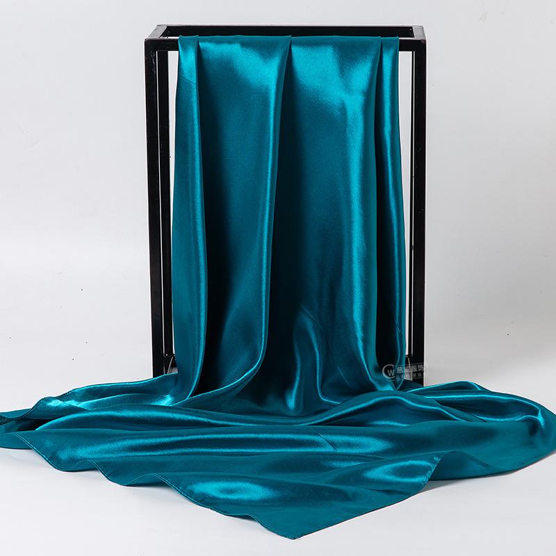 Весна/лето Новый женский шелковый шарф 90 * 90 см Имитация шелкового твила квадратный шарф Модный принт большой квадратный шарф профессиональный шарф