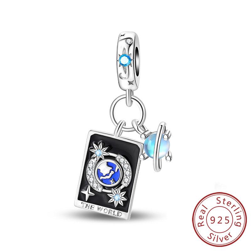 Новые Медные Шармы Подвески Солнце Луна Звезды Магия Таро Шармы Подходят для Оригинальных Браслетов Женские Изысканные Ювелирные Изделия Подарки