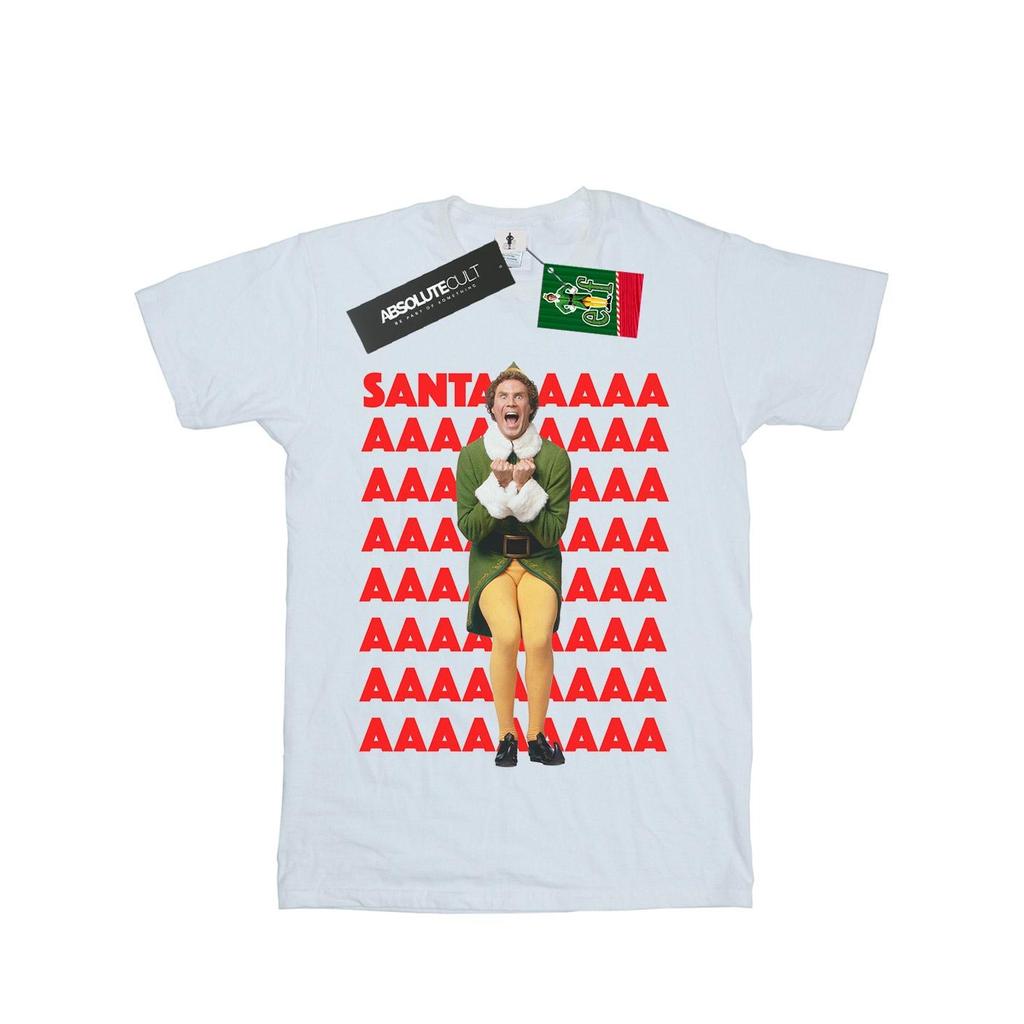 Elf Mens Buddy Santa Scream T-Shirt