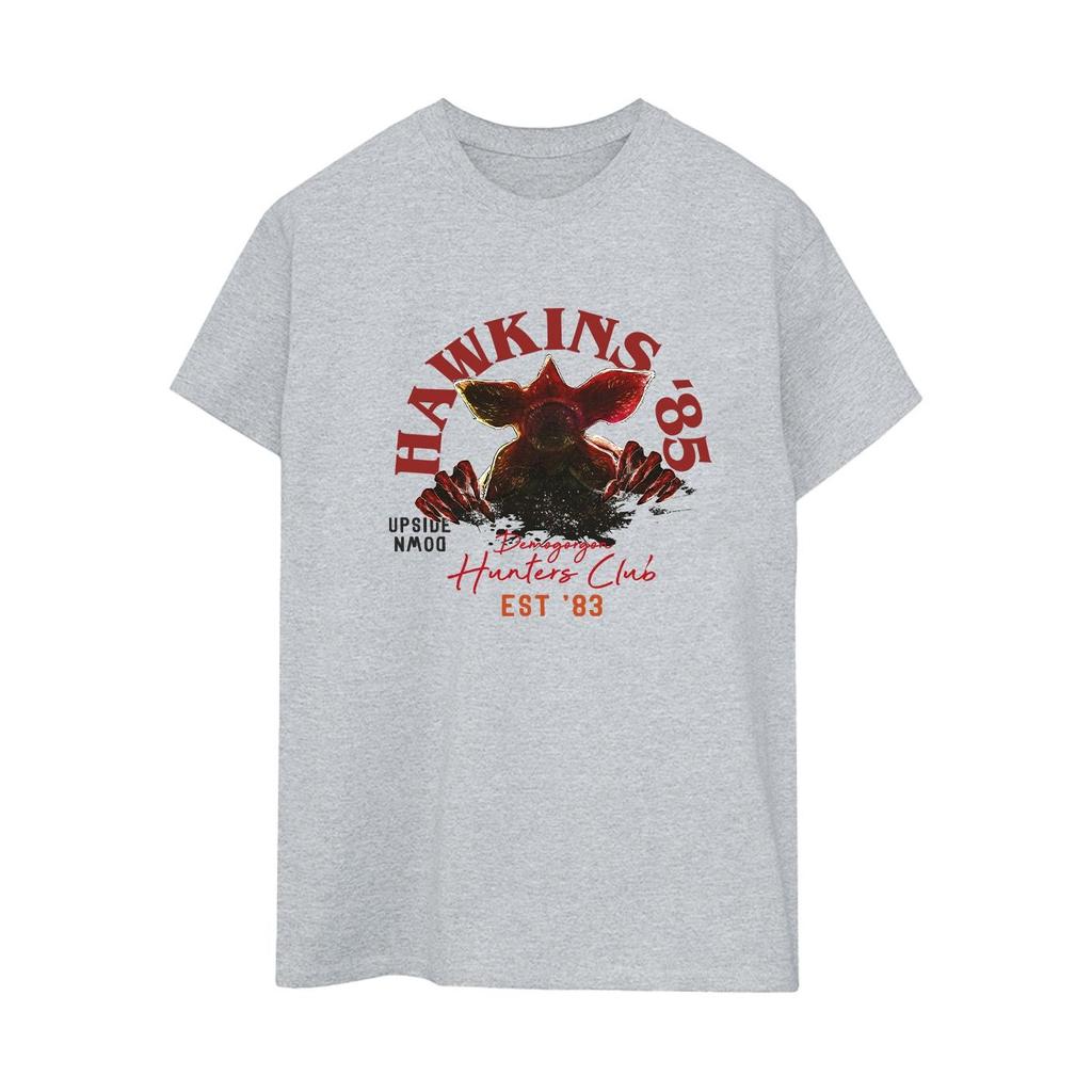 Netflix Womens/Ladies Stranger Things Hunters Club Cotton Boyfriend T-Shirt