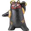 Милая стрекоза и кошка 9 x Японская кошка Сделано в "Kabuki Cat" Украшение, Прибл.. 11см, Подарок, Консьерж, Мерчандайз, Черный, Япония, san4581-4
