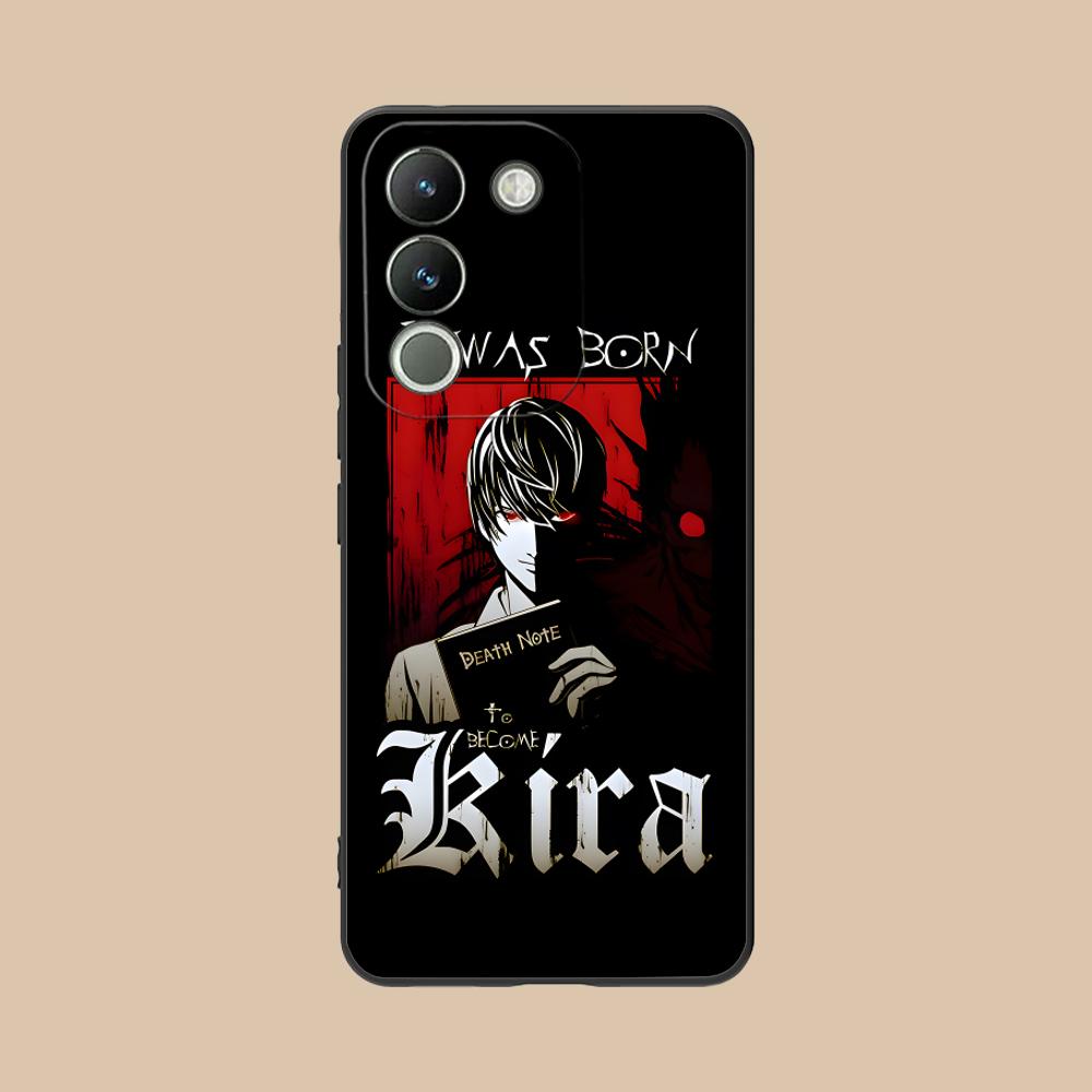 Чехол для мобильного телефона Death Note Kira Light для VIVO Y77 76 75 74 73 72 58 56 55 51 50 38 36 Y19 Y18 Y03 Y01 5G с принтом