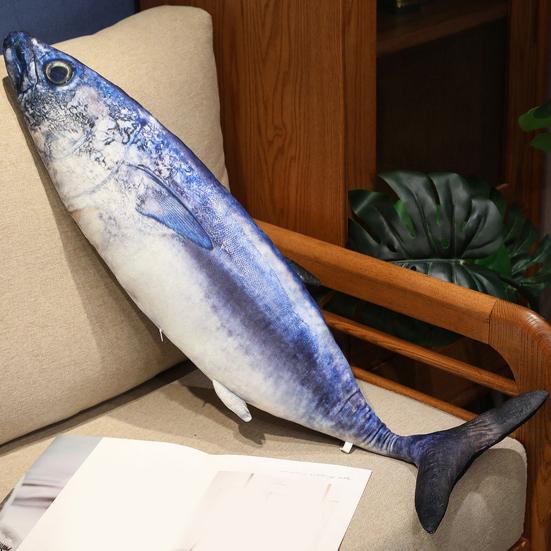 Имитация морской рыбы, плюшевая игрушка, скумбрия, щука, тунец, лосось, плюшевая кукла, спальная подушка, украшение для дома, дети, взрослые, подарок на день рождения, Рождественский подарок