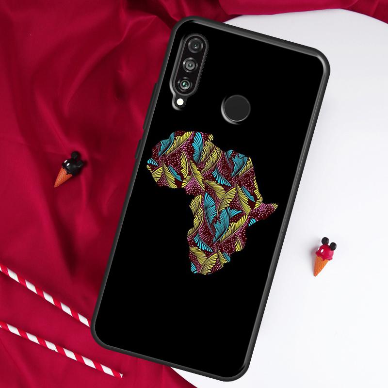 Карта Африки Африканские Ткани Для Huawei Nova 10 SE 9 5T 12s 12i 11i Y91 Y90 Y60 Y70 Y72 Y61 P20 P30 P40 Lite P60 Pro Чехол