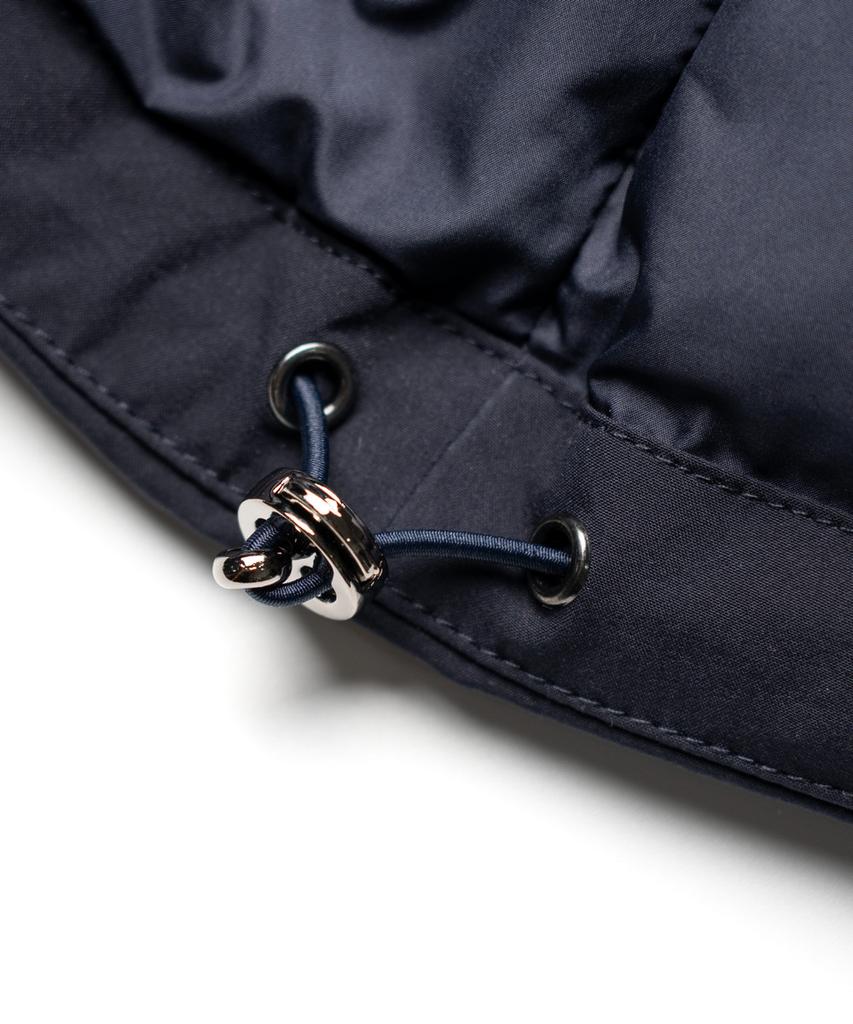 Edinburgh Club Hooded Goose Down Jumper [Navy]