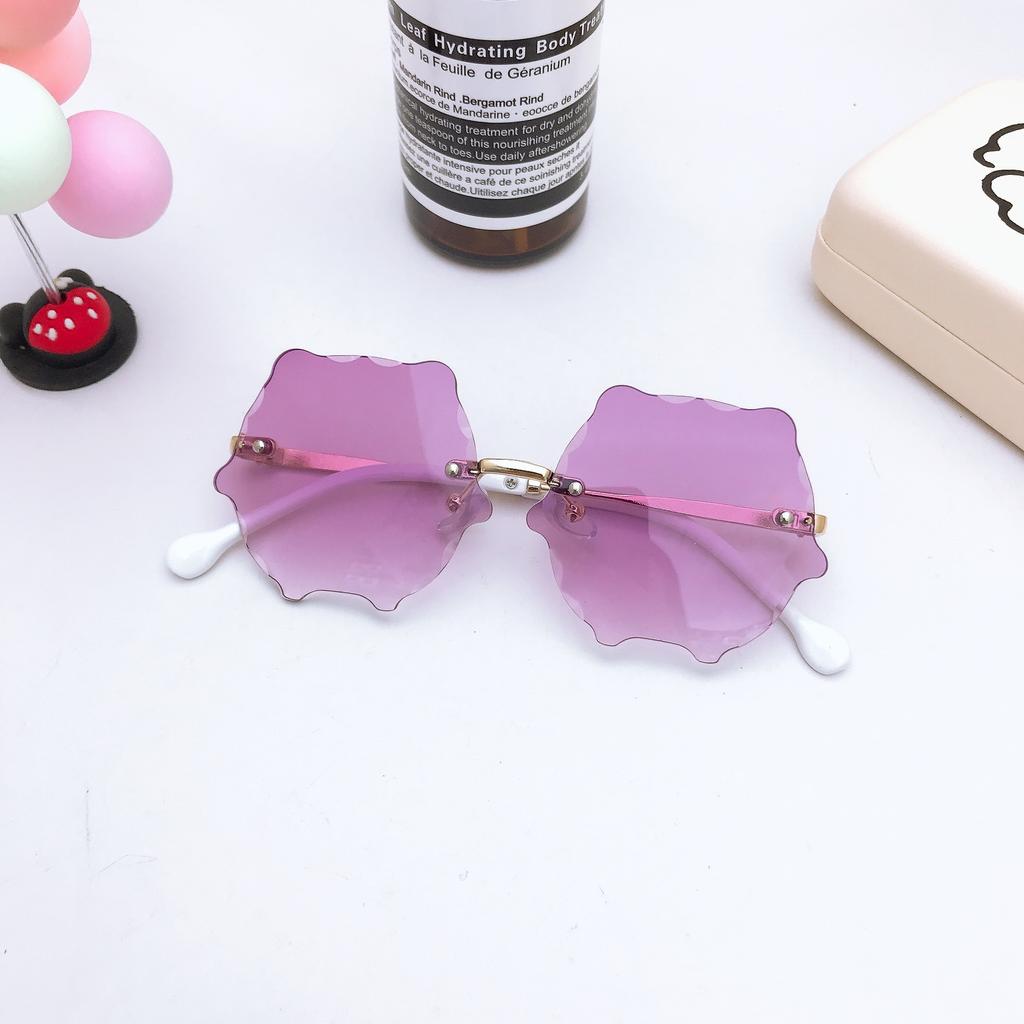 Персонализированные детские солнцезащитные очки Ocean Piece, круглые солнцезащитные очки Flower Waves, модные солнцезащитные очки для мальчиков и девочек