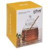 Roble Glass Honey Jar with Spoon