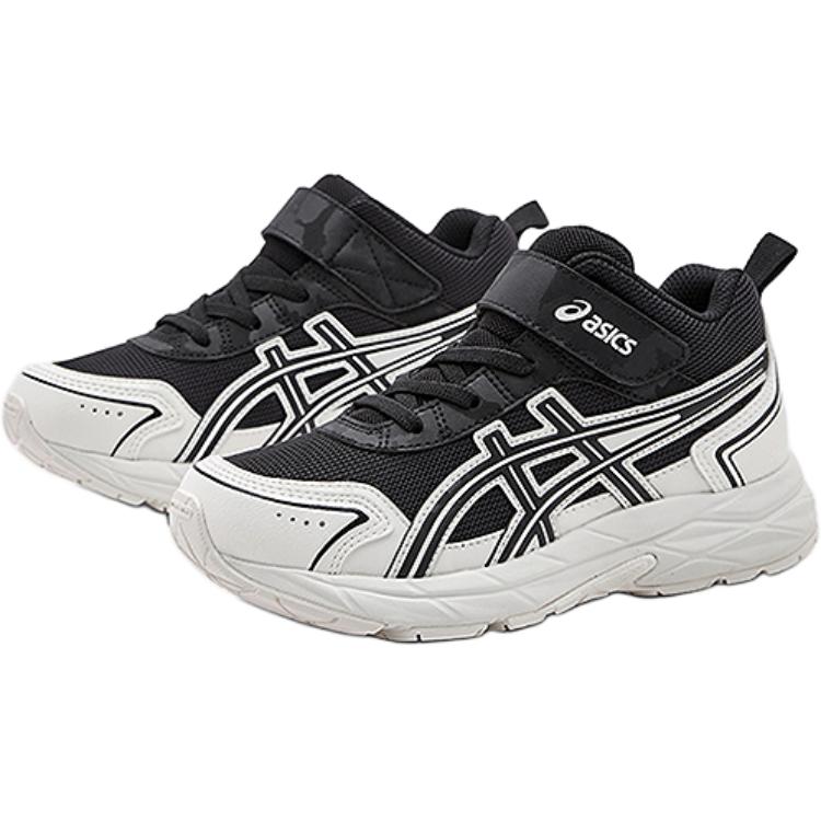 Asics Беговые кроссовки для детей серии Contend, удобные, универсальные, средней высоты, детские кроссовки, черно-белые 1014A387-001