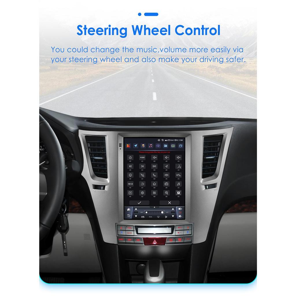 OSSURET 9,7" Android 13 беспроводной Carplay для Subaru Outback Impreza Legacy 2009-2014 GPS стерео автомобильный радиоприемник интеллектуальный мультимедийный плеер 4G BT 2 Din