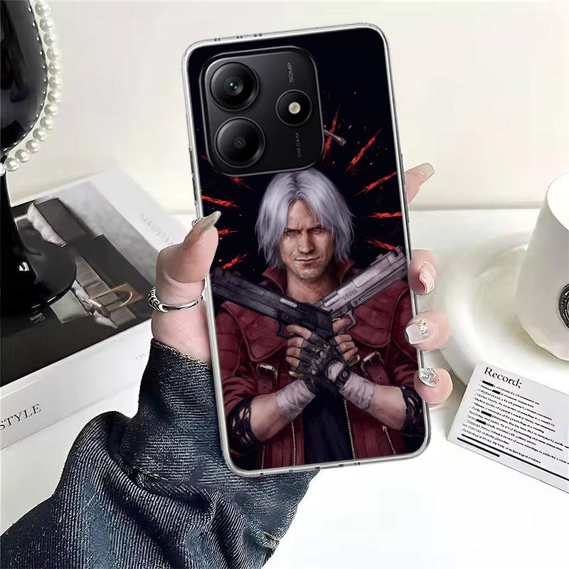 Игровой D-Devil May Cry 5 Мягкий чехол для телефона для Xiaomi Redmi Note 15 14 14S 13 12 Pro Plus 12S 11 11S 11E 10 10S 11T 5G Fundas Coque