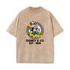 SX-93 MINISO 2026 Summer Vintage Wash  Printed Pure Cotton Shoulder Style Men's and Women's Round Neck Short Sleeved Couple T-shirt