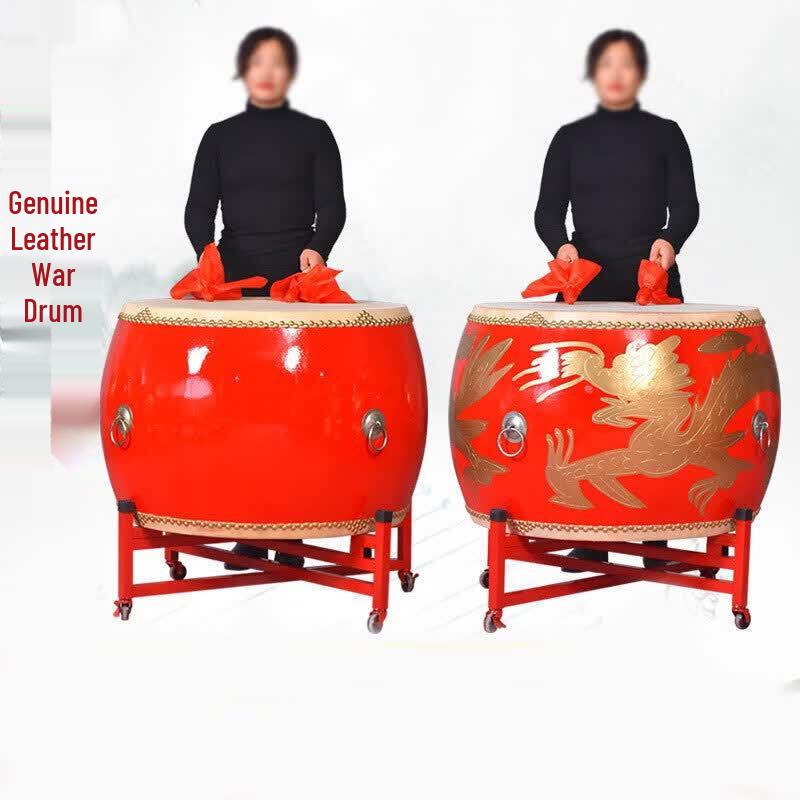 Traditional Chinese Dragon Drum Set