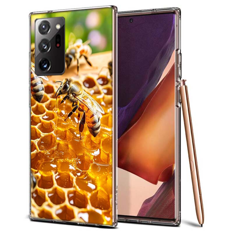 Пчелы и Мед в Сотовом Чехле для Телефона Samsung A55 A35 A25 A15 A07 A05S A16 A17 A26 A36 A37 A56 A57 Galaxy Note 20 10 A5