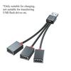1 In 3 Out USB HUB Car Usb Splitter Cable Multifunction Adapter Cord Charging Cable For iPhone Android Phone For Xiaomi Samsung