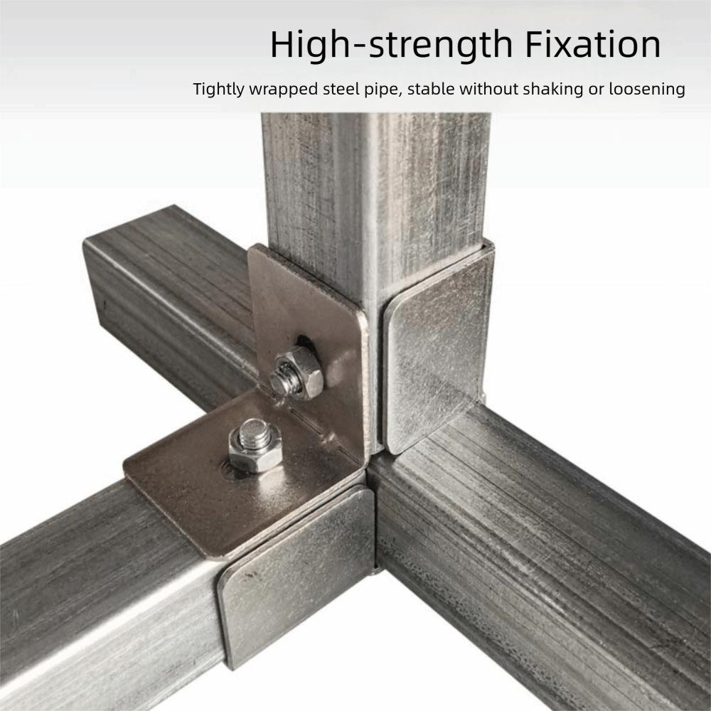 solderless Square Tube Connector 40*40mm Clip Fastener Steel Joint Connector  Storage Rack