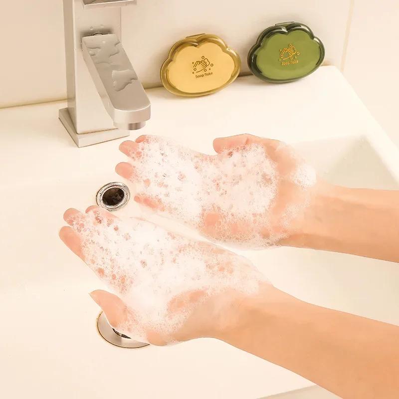 50 шт./кор., одноразовое мыло для рук в форме облака, хлопья, деловая поездка, путешествия, портативное мыло для рук, таблетки, мыло для рук