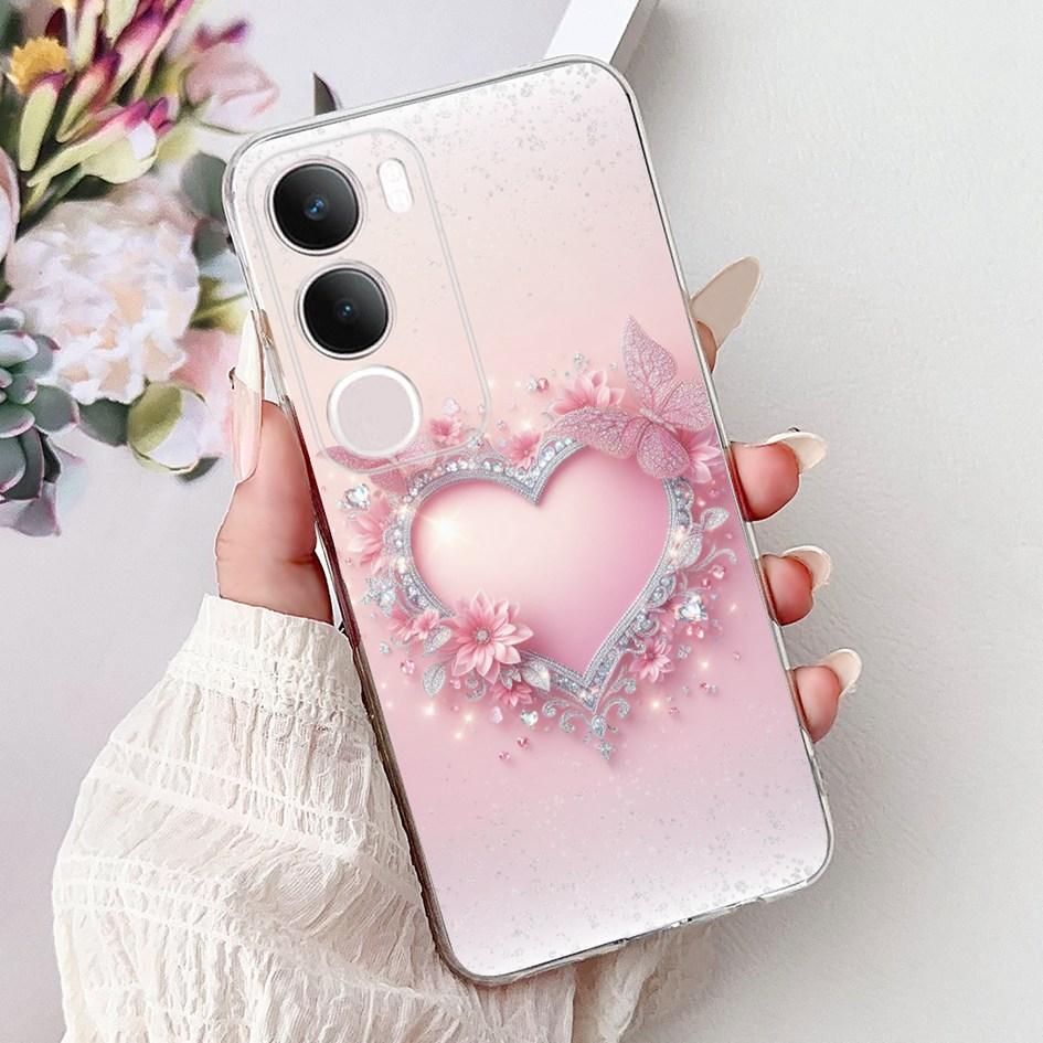 Silicone Case For Vivo Y19s V2419 Cover Lovely Cat Butterfly Cartoon Soft Back Protective Shell For Vivo Y19s 4G Y 19s TPU Coque