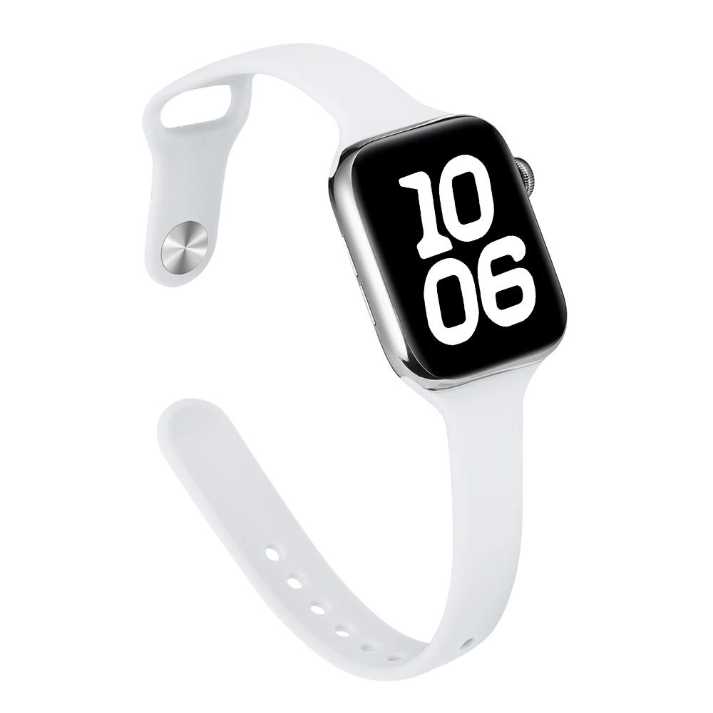 Тонкий силиконовый ремешок для Apple Watch 46 мм Band 44 мм 45 мм 38 мм 42 мм 49 мм Bracelet iWatch Correa Serie 8 7 6 5 SE 4 9 10 ultra 3 2