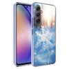 Снежинка Зимний Белый Снег Рождественский Чехол для Телефона для Samsung A17 A37 A57 A07 A16 A26 A36 A56 A06 A02S A12 A22 A32 A52S A04S A14