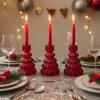3PCS Glass Desktop Candle Holder Centerpiece Nordic Candles Stand  Dinning Table