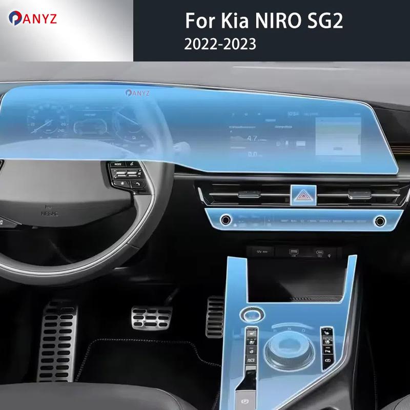 Для Kia Niro SG2 Защитная пленка из ТПУ для навигации, центральной консоли, приборной панели, дверей автомобиля, устойчивая к царапинам, аксессуары