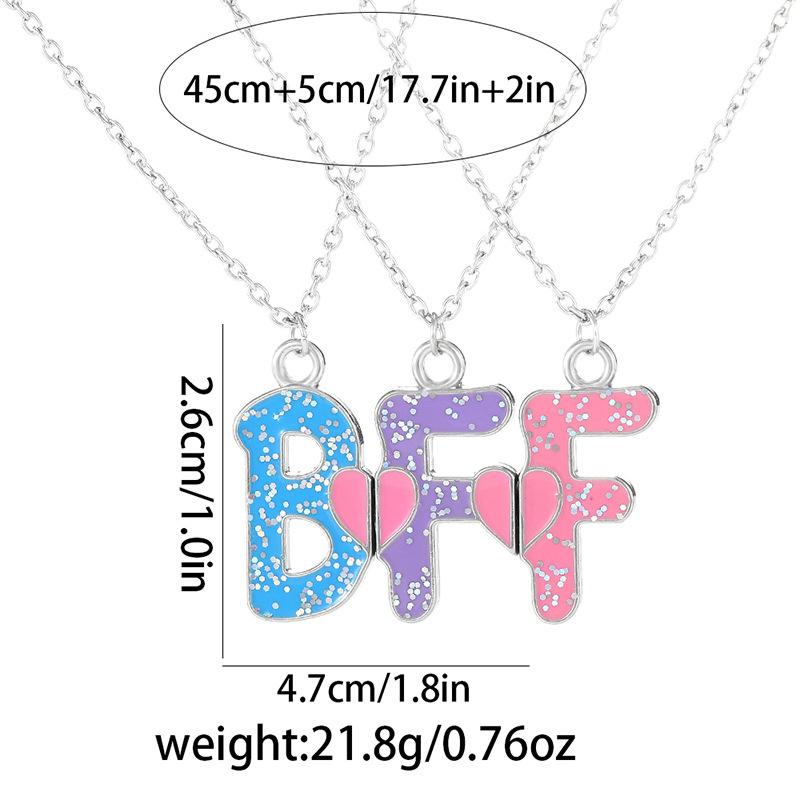 Bff ожерелье комплект простая цепочка с алфавитом лучший друг навсегда любовь сращивание хорошие друзья ожерелье комплект