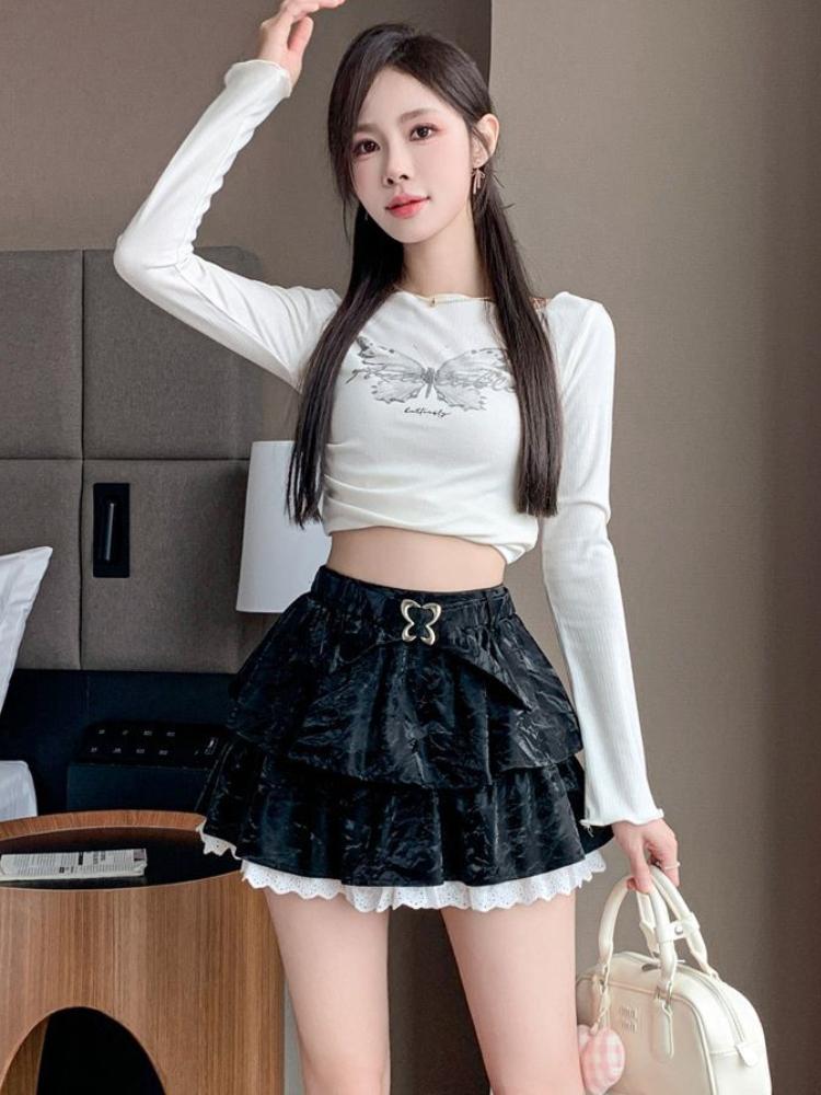 Женская розовая юбка-плиссе А-силуэта в винтажном стиле 90-х годов, эстетика Y2k, мини-юбка в стиле Харадзюку, корейская юбка в стиле Лолиты, одежда 2000-х годов