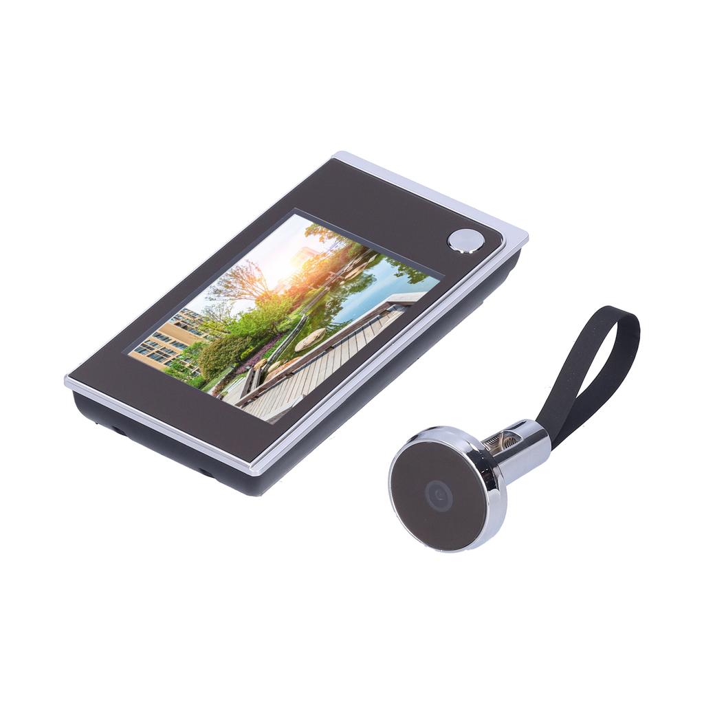 3,5-дюймовый ЖК-экран Цифровой глазок для двери Угол обзора 120 градусов Электрический видеодомофон Серебристый